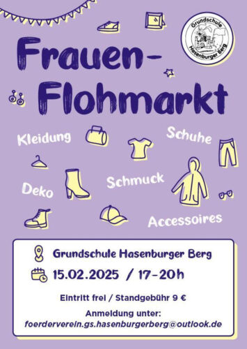 Plakat Frauenflohmarkt Lüneburg