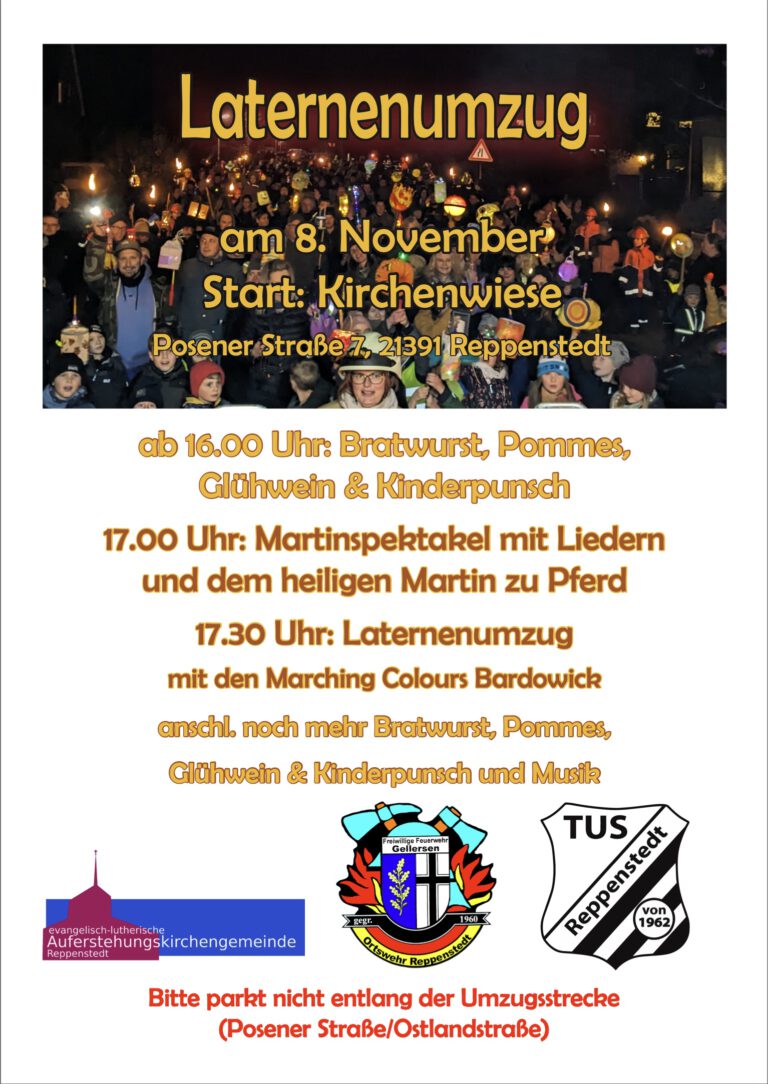 Laternenumzüge 2025 in Lüneburg und Umgebung