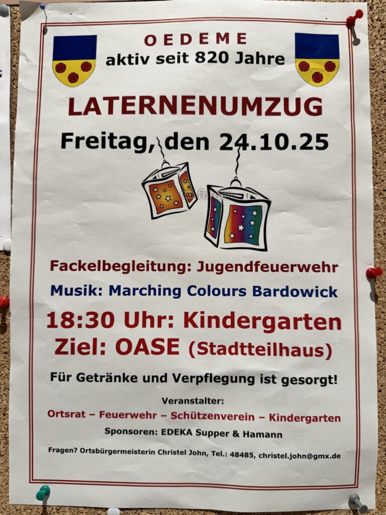 Laternenumzüge 2025 in Lüneburg und Umgebung