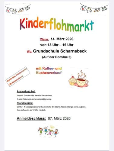 Kinderflohmarkt mit Kaffee und Kuchen