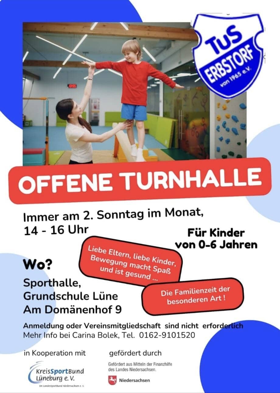 Angebot offene Turnhalle Lüneburg
