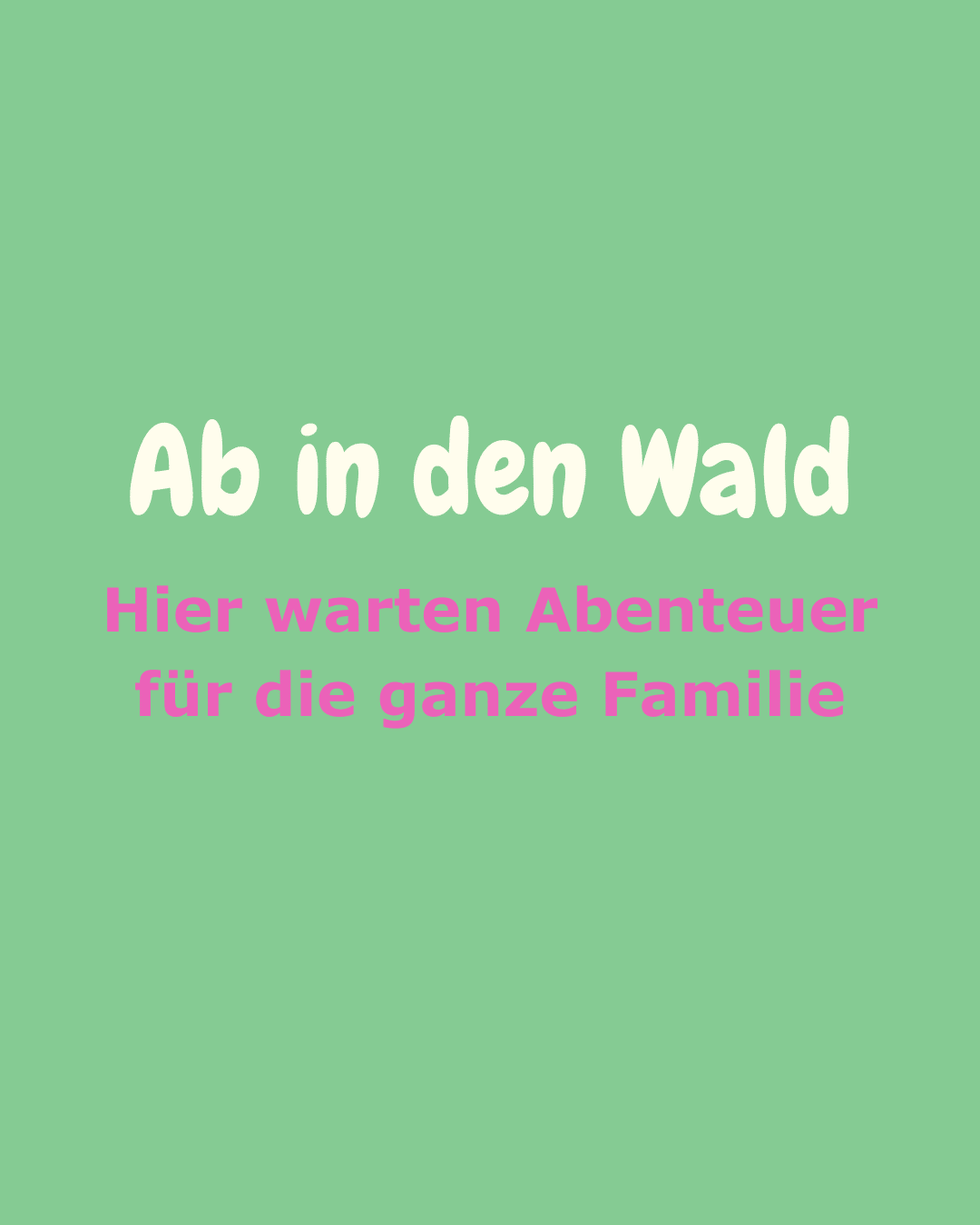Wald mit Kindern IN LÜNEBURG
